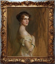 Hand Painted Classical Oil Painting Lady Portrait Art Canvas Vintage Style picture