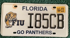 Florida FIU Panthers License Plate  picture