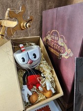 Cuphead Handcrafted Marionette Puppet iam8bit Studio MDHR w/ Poster NEW {OTHER} picture