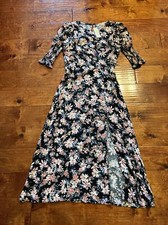 Women's Smock Sleeve Floral Midi Dress Sz S NWT $66 Francesca’s Boutique Miami picture