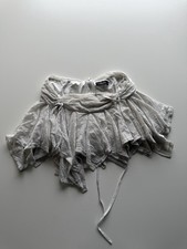 Akira Chicago Black Label White Geometric Crochet Lace Midi Skirt XL picture