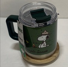 Peanuts Beagle Scout 15 oz Mug Insulated Stainless Steel Cup NWT picture