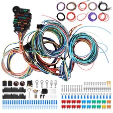 22 CIRCUIT WIRING HARNESS STREET HOT RAT ROD CUSTOM WIRE KIT XL WIRES UNIVERSAL picture
