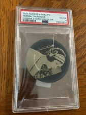 1924 Norma Talmadge Godfrey-Philips Cinema Stars Circular card PSA 4 EX- $29 picture