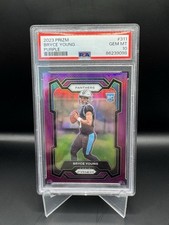 2023 Panini Prizm Bryce Young Panthers #311 Purple Prizm /125 PSA GEM MINT 10 RC picture