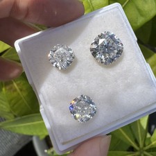 US 0.1-10ct Cushion Cut D Color Moissanite Loose VVS1 GRA Certificate Wholesale picture