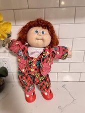 RARE HTF-Vintage-Cabbage Patch Kids Designer Line Blue EYES RED curly hair #8 picture
