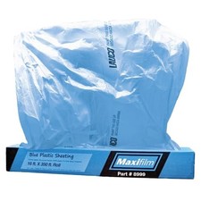 MAXIFILM 16ft x 350ft Roll of Blue Overspray Paintable Masking Plastic Sheeti... picture