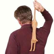 Wooden Cat Shaped Back Scraper, Manual Massage Tool, Manual Back Scratcher picture