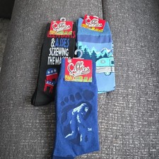 Sillies Socks Men's Cushioned Novelty Crew Socks, 3 Pairs One Size Multicolor picture