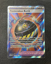 Pokemon TCG Tremendous Bomb Trainer Full Art Holo EN 113/084 picture