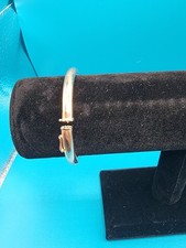 Vintage EternaGold 14k Gold Hinged Bracelet. picture