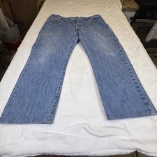 Vintage Levi’s 501 Jeans W40 L30 Light Wash Altered Cropped Wide Leg Mexico picture