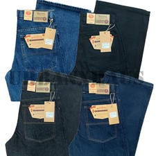 KNO BETTA Y2K MEN'S BAGGY ULTRA WIDE LEG LOOS FIT DENIM JEANS (30-42) *KN620 picture