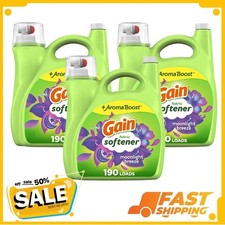 ( 3 Pack ) Gain Liquid Laundry Fabric Softener, Moonlight Breeze Scent, 190 Load picture