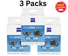 ZEISS Gentle and Thorough Cleaning Eyeglass Lens Cleaner Wipes, 100 Count 3 PACK picture