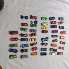 Large mixed lot of 63 diecast toy cars 46 Hot Wheels + 17 assorted diecast cars picture