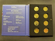 🇨🇷 COSTA RICA 25 COLONES COMPLETE 7 PROVINCES COINS UNC OFFICIAL BBCR ALBUM picture