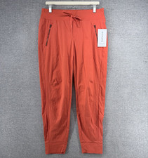 Athleta Trekkie North Jogger Pants Women Size 10 Orange Activewear NEW $89 picture