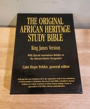 Original African Heritage Study Bible by Cain Hope Felder (2007, Imitation... picture