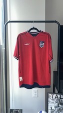 Authentic Umbro England 02/04 Away Jersey Size Large Excellent Condition picture