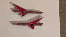 1956 Ford Fairlane Thunderbird V8 Fender Emblems Pair B6A-16229/16228 picture