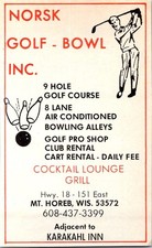 Norsk Golf Bowl Inc Cocktail Lounge Grill Hwy 18 Mt Horeb WI 1979 Ad 4AF2-S51 picture