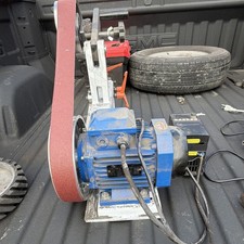 Vevor Electric Belt Grinder 2000W Manual Control Metal Grinding 110V-220V picture