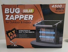 Fly Bye 4500V Lantern Bug Zapper Solar/USB Charging Indoor/Outdoor Flies NEW picture