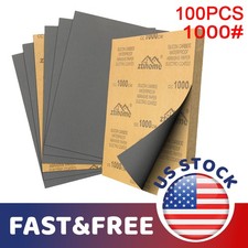 100x Sandpaper Sand Paper Sanding Sheet Grit 1000 Wet Dry Wood Car Metal Factory picture