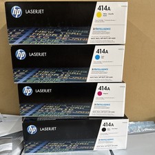 HP 414A Toner Cartridge Set CMYK W2020A W2021A W2022A W2023A Color Combo Pack picture