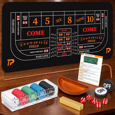 Craps Tabletop Game Set with 35 * 70