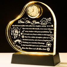 YWHL House Warming Crystal Heart Gift, Color House Warming Gifts picture