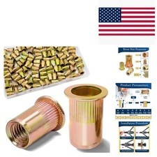 Corrosion-Resistant 115 Pcs M6 Rivet Nut Set - Ideal for Metal and Manufacturing picture