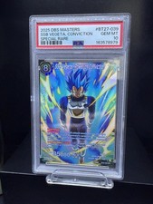 2025 DBS Masters SSB Vegeta, Power Of Conviction #BT27-039 Special Rare PSA 10 picture