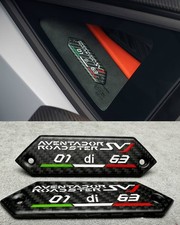 for Aventador Roadster SVJ 01 di 63 carbon pillar emblem badge interior LP700-4 picture