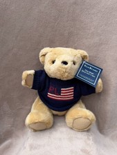 Vintage 1996 Ralph Lauren Polo Sport Bear That Cares Plush - USA Flag Sweater - picture