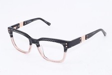 NEW L.A.M.B. LAMB LA045 BLACK GOLD STRIPE B:41 AUTHENTIC FRAMES EYEGLASSES 52-18 picture