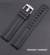 20mm Curved Blue Rubber Silicone Strap for OMEGA Seamaster 300M Diver 42MM picture