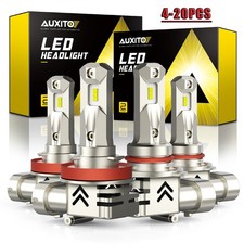 LED Headlight Kit 10S 9005+H11 High Low Beam Bulb Super Bright 6000K White 4-20x picture