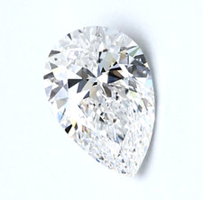 Diamond 1/2CT Natural Loose Pear Cut Brilliant F Color VS2 Clarity GIA Certified picture