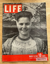 Lot 4 LIFE Magazines 1945 Spencer Tracy Peggy Ann Garner Gjon Mili Skater picture