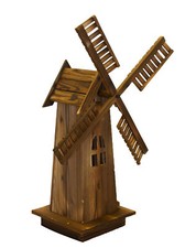 Wooden Dutch Windmill Back Yard Decorations - Classic Old-fashioned Windmill picture