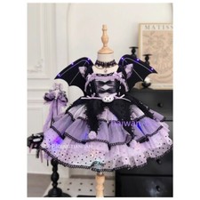 Cute Kuromi Girl Princess Dress Costume Halloween Cosplay Lace Kids Kawaii Dress picture