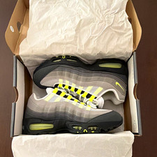 NEW Sz 10 Nike Air Max 95 Big Bubble Black Neon Yellow Cool Grey HM4740 001 picture