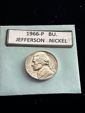 1966-P Jefferson Nickel Gem BU. Uncirculated picture