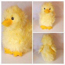 VTG Wishpets Plush Fluffy Chick Stuffed Animal Toy Yellow 10