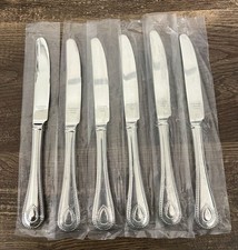 6-Lenox FRENCH PERLE Dinner Knife 18/10 Glossy Set Of 6 NEW  picture