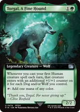 Torgal, A Fine Hound (Extended Art) Uncommon EN 474 MTG Card FINAL FANTASY NM picture