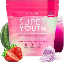 SkinnyFit Super Youth Multi Collagen Strawberry Watermelon 28 Servings Powder 28 picture